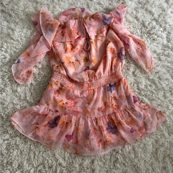 Amanda Uprichard butterfly Flutter Romper - Picture 6 of 6